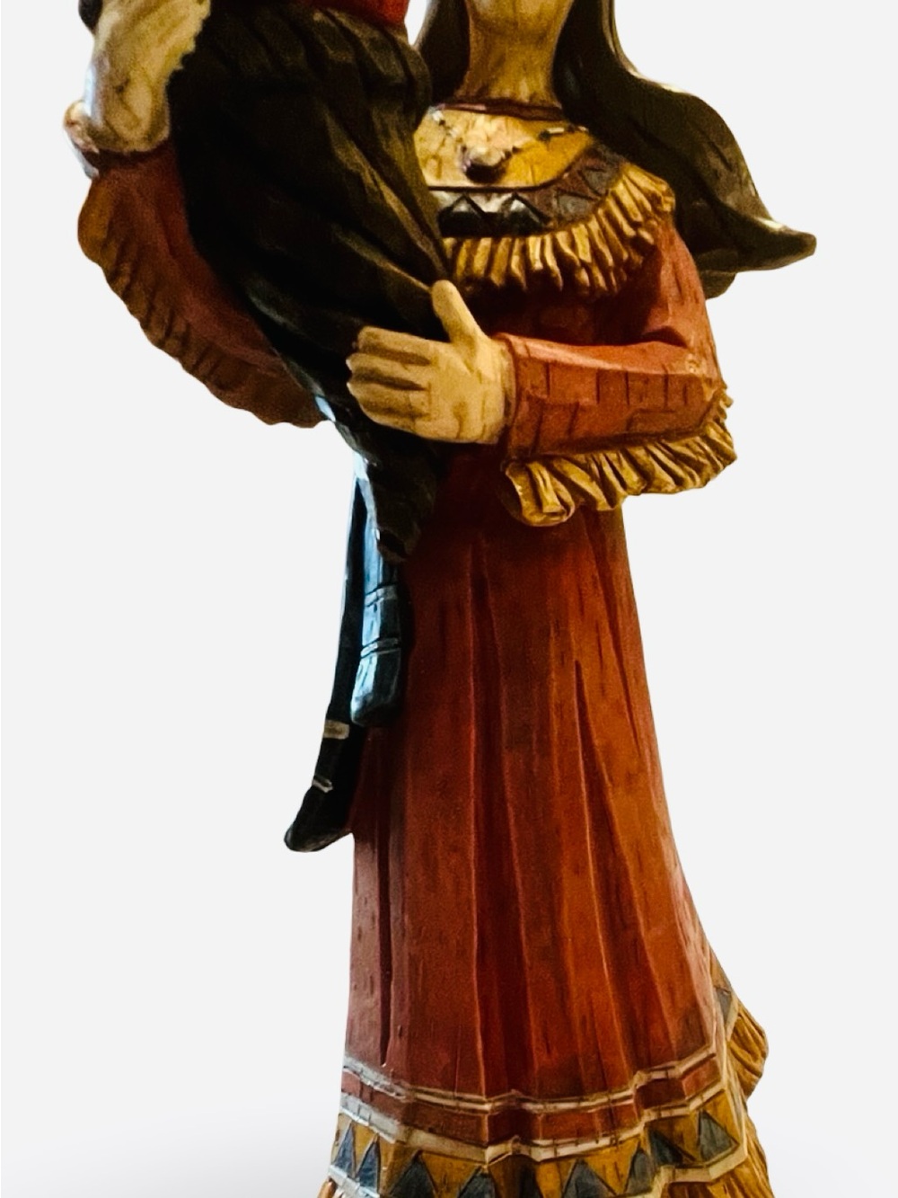 Resin Native American Figure Pair Thanksgiving Fall Decor - Picture 5 of 10